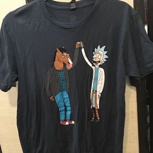 RIPT Rick and Morty x Bojack Horseman shirt